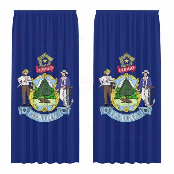 Maine Digital Printed Curtains