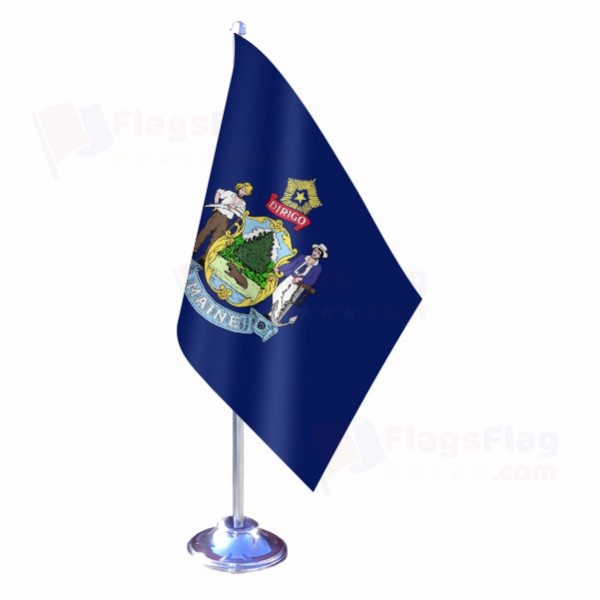 Maine Single Table Flag