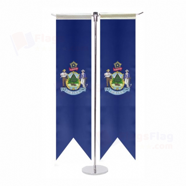 Maine T Table Flag