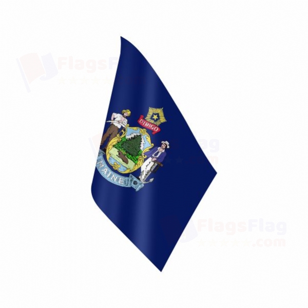 Maine Table Flag