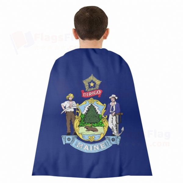 Maine Woven Fabric Cloak Digital Printing