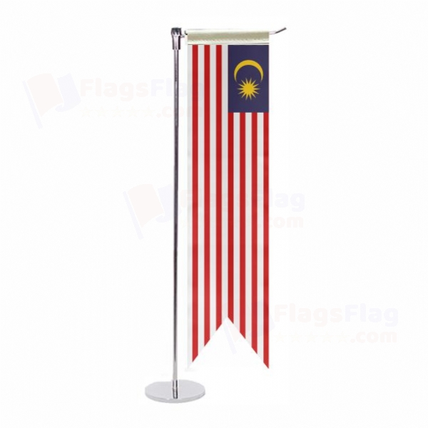 Malaysia L Table Flag