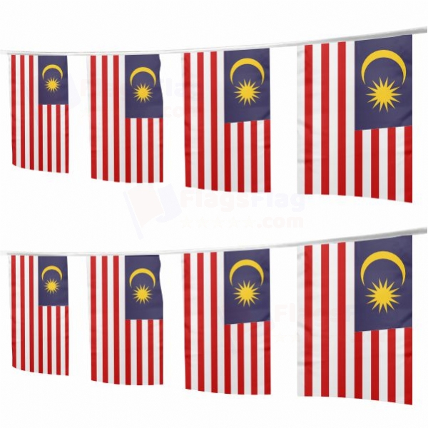 Malaysia Square String Flags