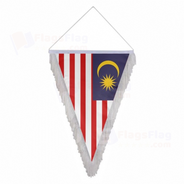 Malaysia Triangle Fringed Streamers