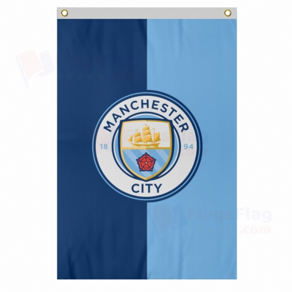 Manchester City FC Personalized Flag