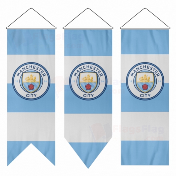 Manchester City FC Swallowtail Flags