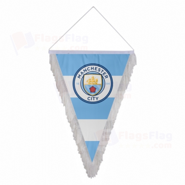 Manchester City FC Triangle Fringed Streamers