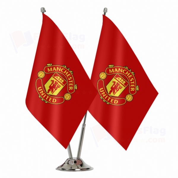 Manchester United FC Binary Table Flag