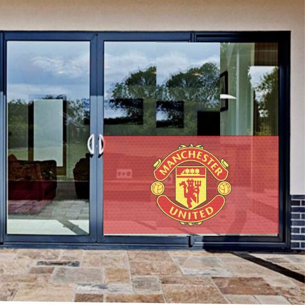 Manchester United FC Glass Film Manchester United FC One Way Vision Printing