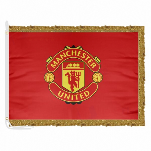 Manchester United FC Satin Office Flag