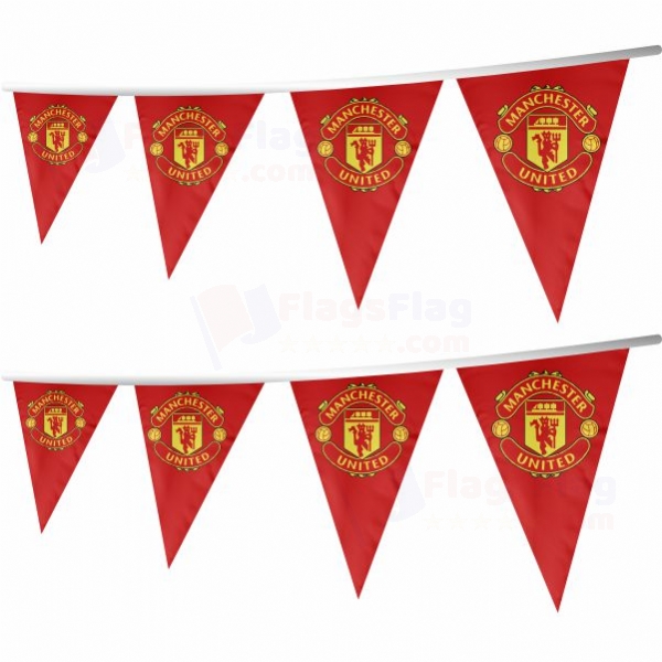 Manchester United FC Stringed Triangle Flag