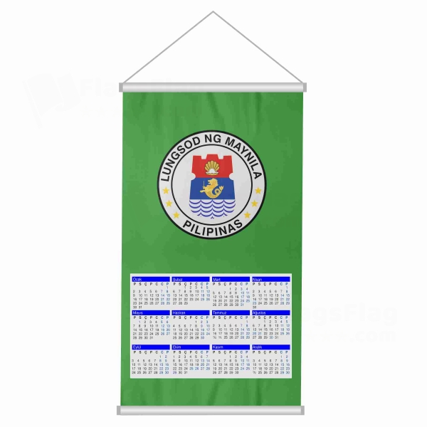 Manila Woven Fabric Digital Printing Calendar