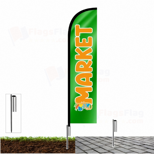Market Beach Flags