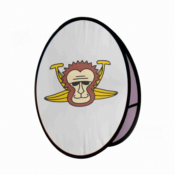 Masira Pirates Round Cloth Banner Display Stands