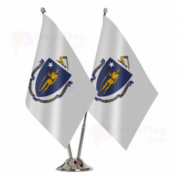 Massachusetts Binary Table Flag