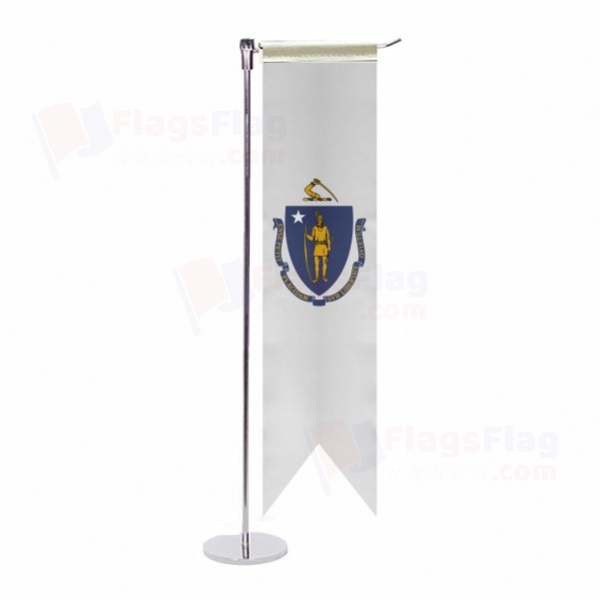 Massachusetts L Table Flag