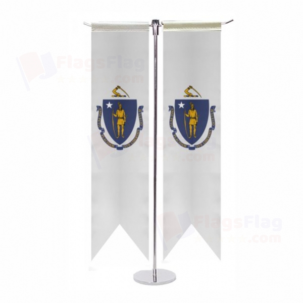 Massachusetts T Table Flag