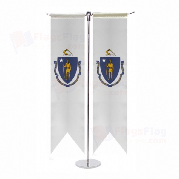Massachusetts T Table Flags