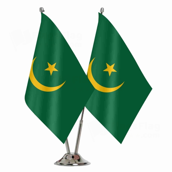 Mauritania 1959 2017 2 Table Flags