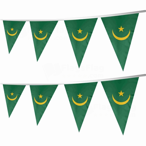Mauritania 1959 2017 Stringed Triangle Flag