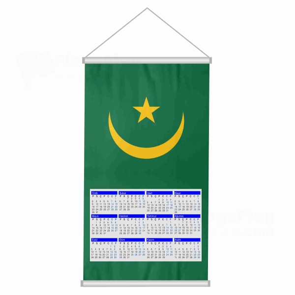 Mauritania 1959 2017 Woven Fabric Digital Printing Calendar