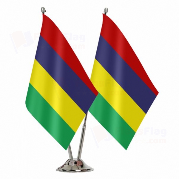 Mauritius 2 Table Flags
