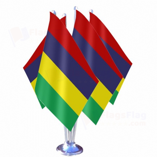 Mauritius Quadruple Table Flag