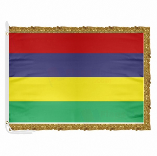 Mauritius Satin Office Flag