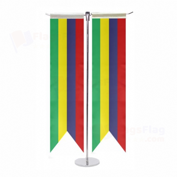 Mauritius T Table Flags
