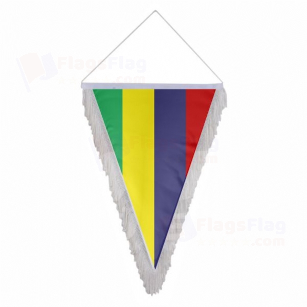 Mauritius Triangle Fringed Streamers