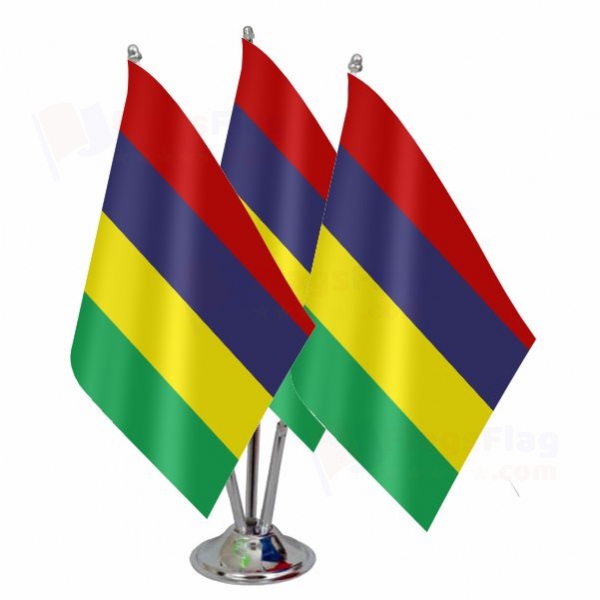 Mauritius Triple Table Flag
