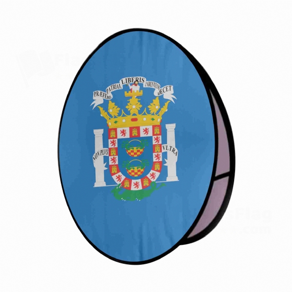 Melilla Round Cloth Banner Display Stands