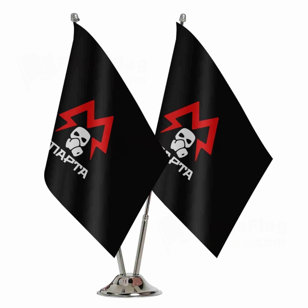 Metro Sparta Battalion 2 Table Flags
