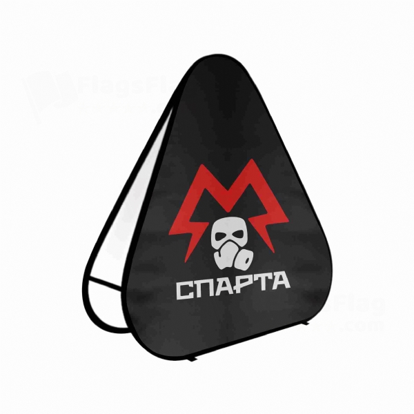 Metro Sparta Battalion Triangle Fabric Banner Display Stands