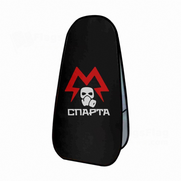 Metro Sparta Battalion Vertical Cloth Banner Display Stands