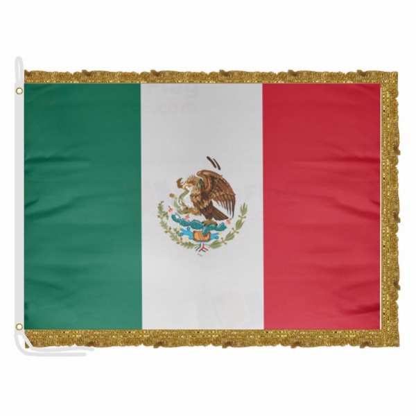 Mexico Satin Office Flag