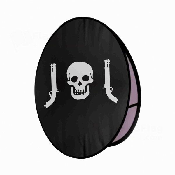 Meydan Okuyan Round Cloth Banner Display Stands