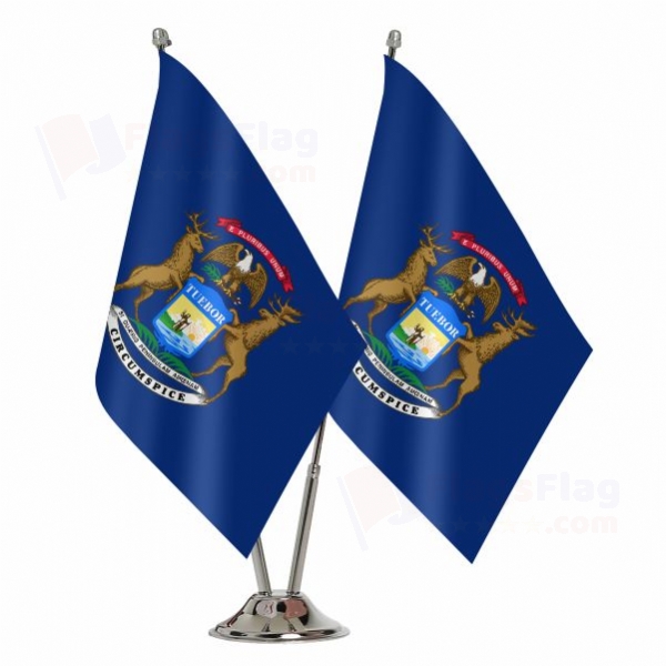 Michigan Binary Table Flag