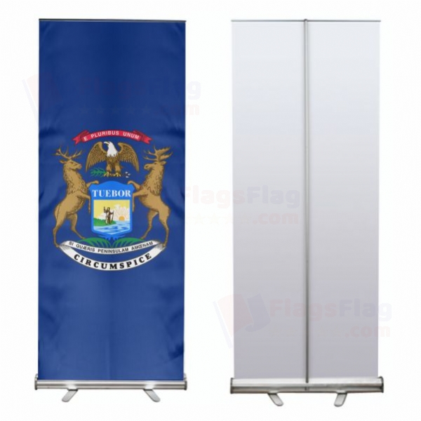 Michigan Roll Up Banner