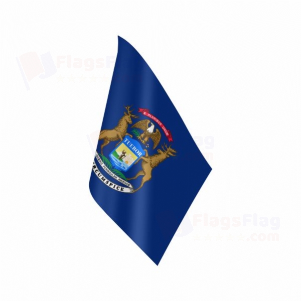 Michigan Table Flag