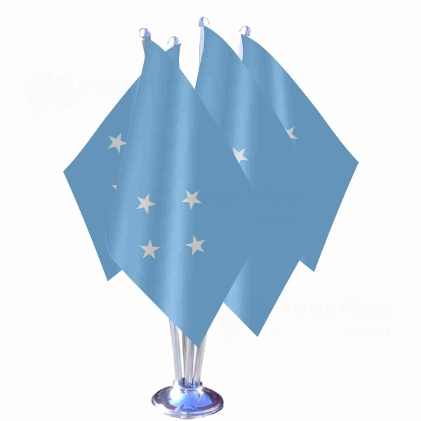 Micronesia Quadruple Table Flag