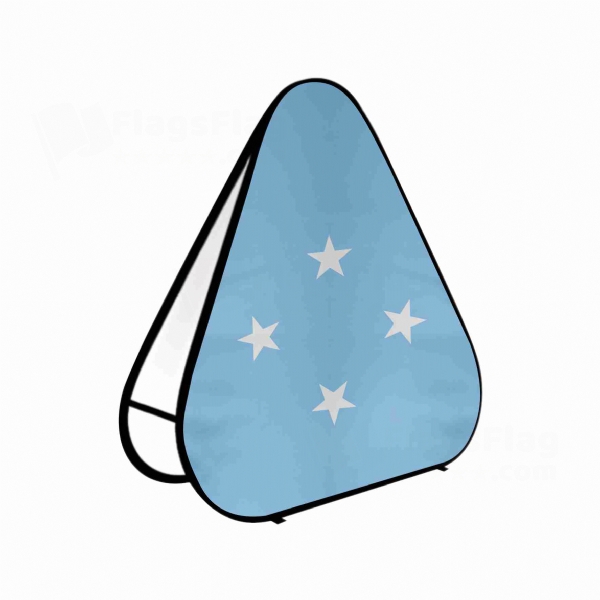 Micronesia Triangle Fabric Banner Display Stands