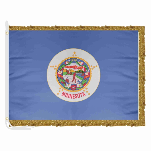 Minnesota 1983 2024 Satin Office Flag