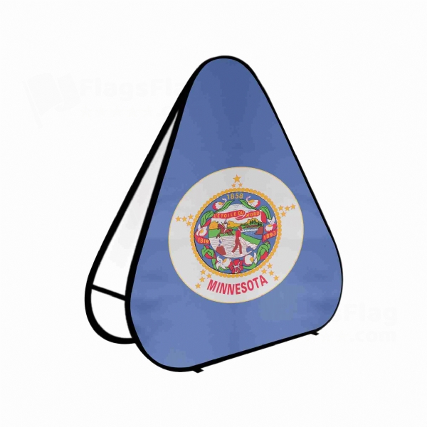 Minnesota 1983 2024 Triangle Fabric Banner Display Stands
