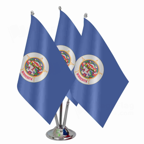 Minnesota 1983 2024 Triple Table Flag
