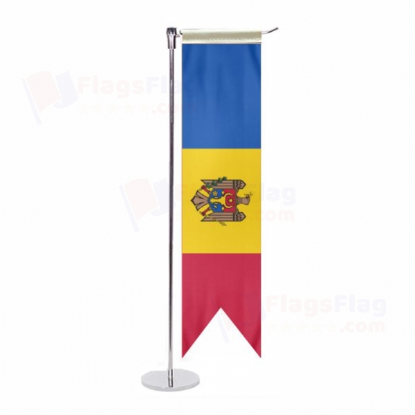 Moldova L Table Flag