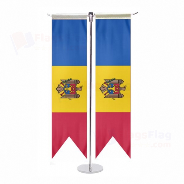 Moldova T Table Flag