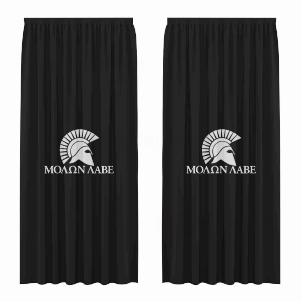 Molon Labe Digital Printed Curtains