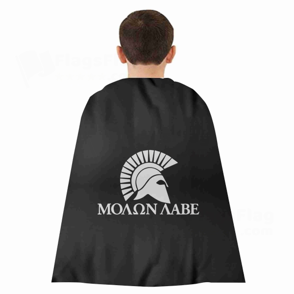 Molon Labe Woven Fabric Cloak Digital Printing