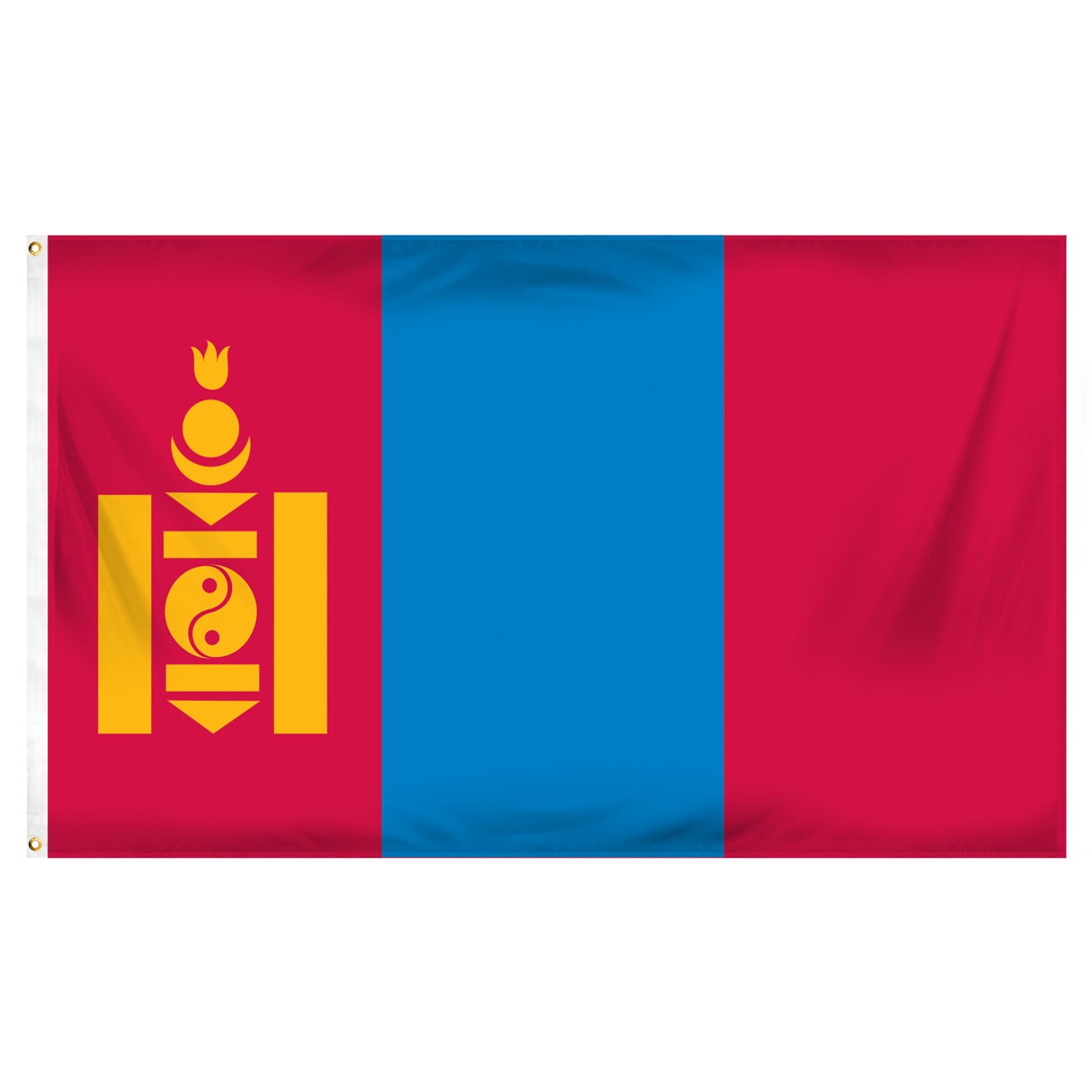 Mongolia Fringed Presentation Flags